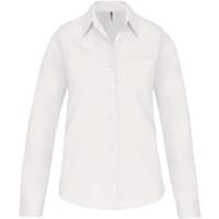 Camisa popelina manga larga mujer