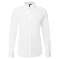 Camisa popelina recyclight manga larga mujer
