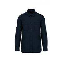 Camisa safari manga larga hombre