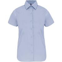 Camisa stretch manga corta mujer