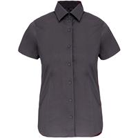 Camisa stretch manga corta mujer