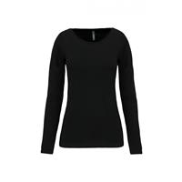 Camiseta con elastano manga larga mujer