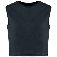Camiseta crop ecorresponsable sin mangas mujer