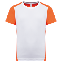 Camiseta de deporte ecorresponsable bicolor infantil