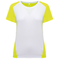 Camiseta de deporte ecorresponsable bicolor mujer