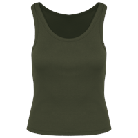 Camiseta de tirantes ecorresponsable acanalada mujer