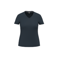 Camiseta ecorresponsable antibacteriana cuello de pico mujer