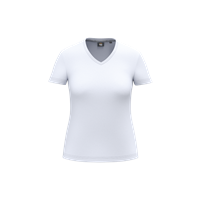 Camiseta ecorresponsable antibacteriana cuello de pico mujer