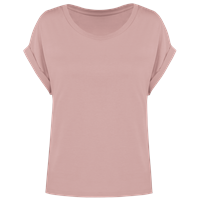 Camiseta ecorresponsable mangas vueltas mujer
