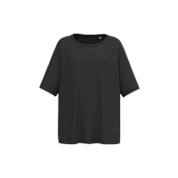 Camiseta ecorresponsable slub oversize mujer