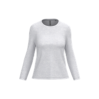 Camiseta manga larga y cuello redondo mujer