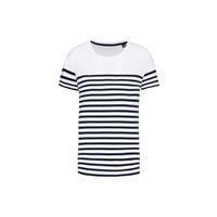 Camiseta tipo marinero cuello redondo algodón orgánico niños