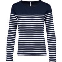 Camiseta marinera de manga larga de mujer