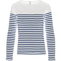 Camiseta marinera de manga larga de mujer