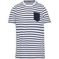 Camiseta marinero a rayas con bolsillo manga corta para niños