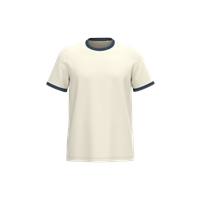 Camiseta ringer ecorresponsable con ribetes contrastados efecto lavado hombre