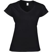 Camiseta softstyle cuello de pico mujer