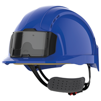 Casco de seguridad evolite® con portacredenciales, ventilado, ajuste con rueda