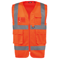 Chaleco de seguridad alta visibilidad reciclado con cremallera unisex