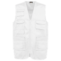 Chaleco polialgodón multibolsillos con forro  - unisex