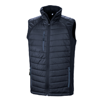 Chaleco softshell black compass acolchado reciclado