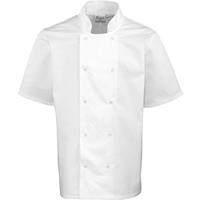 Chaqueta de cocina botones a presión manga corta