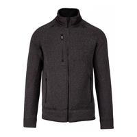 Chaqueta jaspeada con cremallera hombre