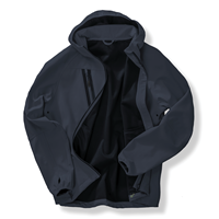 Chaqueta softshell 3 capas reciclada con capucha unisex<br/>