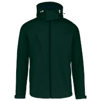 Chaqueta softshell con capucha extraíble hombre