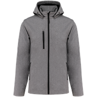 Chaquetas softshell 3 capas con capucha y mangas extraíbles unisex