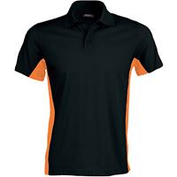 Polo de punto piqué manga corta bicolor hombre