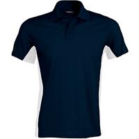 Polo de punto piqué manga corta bicolor hombre