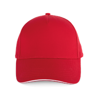 Gorra de 5 paneles con visera sándwich - k-up gold label