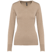 Jersey cuello de pico mujer