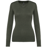Jersey cuello de pico mujer