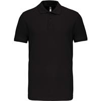 Polo de punto piqué manga corta hombre