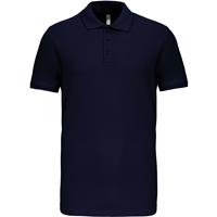 Polo de punto piqué manga corta hombre
