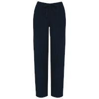 Pantalón efecto lavado de lino mujer