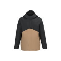 Parka 3 en 1 impermeable con capucha bicolor unisex
