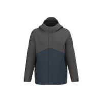 Parka 3 en 1 impermeable con capucha bicolor unisex