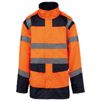 Parka de seguridad reciclada 4 en 1 unisex
