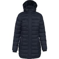Parka ligera acolchada con capucha para mujer