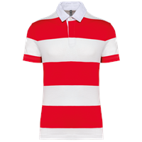Polo a rayas manga corta unisex