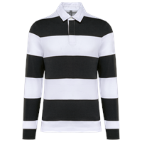 Polo a rayas manga larga unisex