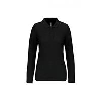 Polo antibacteriano manga larga mujer