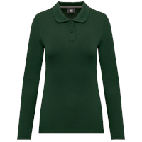 Polo antibacteriano manga larga mujer