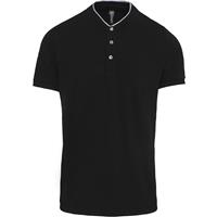 Polo con cuello mao manga corta hombre