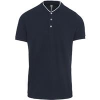 Polo con cuello mao manga corta hombre