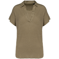 Polo de lino mujer