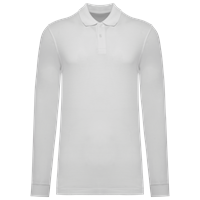 Polo de punto piqué manga larga bio180 hombre